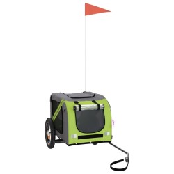 Remorque de vélo pour animaux de compagnie vert et gris 531063531063