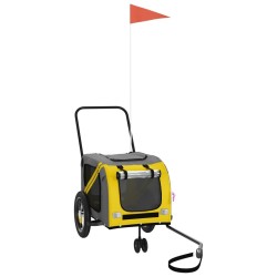 Remorque de vélo pour animaux de compagnie jaune et noir 531065531065