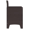 Chaise de jardin 2 pcs Marron 53 x 49 x 85 cm Polypropylène 531067531067