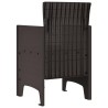 Chaise de jardin 2 pcs Marron 53 x 49 x 85 cm Polypropylène 531067531067