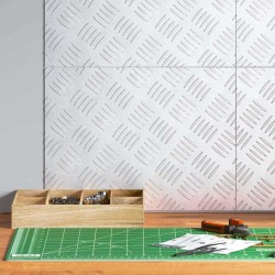 Nez de marche Rectangulaire 4 pcs Argenté 40 x 30 cm Aluminium 531068531068