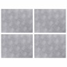 Nez de marche Rectangulaire 4 pcs Argenté 40 x 30 cm Aluminium 531068531068