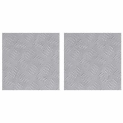 Nez de marche Carré 2 pcs Argenté 30 x 30 cm Aluminium 531069531069