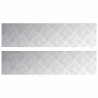 Nez de marche Rectangulaire 2 pcs Argenté 100 x 25 cm Aluminium 531070531070