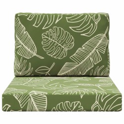 Coussin de canapé d'extérieur 2 pcs Modèle feuille Polyester 531071531071