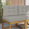 Coussin de canapé d'extérieur 2 pcs Gris Polyester 531072531072