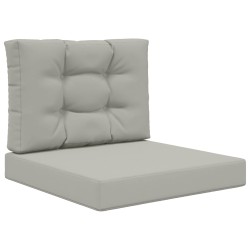 Coussin de canapé d'extérieur 2 pcs Gris Polyester 531072531072