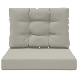 Coussin de canapé d'extérieur 2 pcs Gris Polyester 531072531072