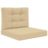 Coussin de canapé d'extérieur 2 pcs Beige Polyester 531074531074