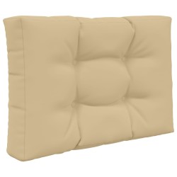 Coussin de canapé d'extérieur 2 pcs Beige Polyester 531074531074