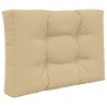 Coussin de canapé d'extérieur 2 pcs Beige Polyester 531074531074