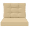 Coussin de canapé d'extérieur 2 pcs Beige Polyester 531074531074