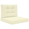 Coussin de canapé d'extérieur 2 pcs Crème Polyester 531075531075