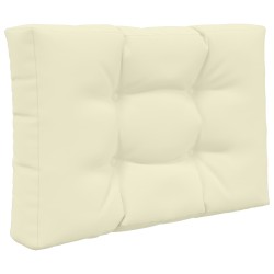 Coussin de canapé d'extérieur 2 pcs Crème Polyester 531075531075