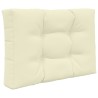 Coussin de canapé d'extérieur 2 pcs Crème Polyester 531075531075