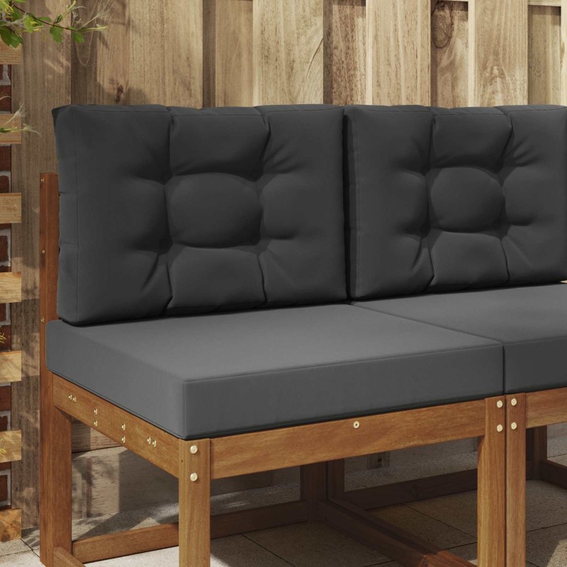 Coussin de canapé d'extérieur 2 pcs Anthracite Polyester 531076531076