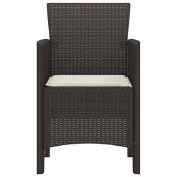 Chaise de jardin 2 pcs Marron 53 x 49 x 85 cm Polypropylène 531079531079