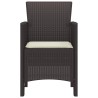 Chaise de jardin 2 pcs Marron 53 x 49 x 85 cm Polypropylène 531079531079