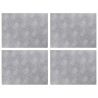 Nez de marche Rectangulaire 4 pcs Argenté 40 x 30 cm Aluminium 531085531085