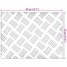 Nez de marche Rectangulaire 4 pcs Argenté 40 x 30 cm Aluminium 531085531085
