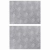 Nez de marche Rectangulaire 2 pcs Argenté 40 x 30 cm Aluminium 531089531089