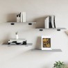 Étagères murales 4 pcs sonoma gris 60x30x1,5 cm bois ingénierie 531090531090