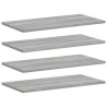 Étagères murales 4 pcs sonoma gris 60x30x1,5 cm bois ingénierie 531090531090