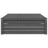 Repose-pied de jardin 120x80 cm gris bois de pin massif 531097531097