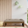 Repose-pied de jardin 120x80 cm marron miel bois de pin massif 531098531098