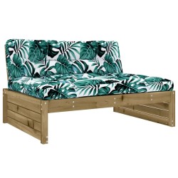 Canapé central 120x80 cm bois de pin imprégné 531105531105