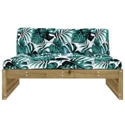 Canapé central 120x80 cm bois de pin imprégné 531105531105