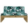Canapé central 120x80 cm bois de pin imprégné 531105531105