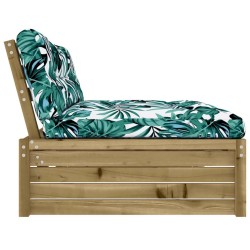 Canapé central 120x80 cm bois de pin imprégné 531105531105