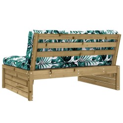 Canapé central 120x80 cm bois de pin imprégné 531105531105
