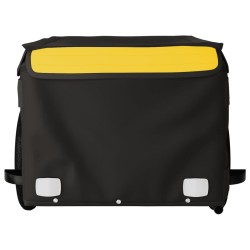 Remorque de vélo noir et jaune 30 kg fer 531106531106