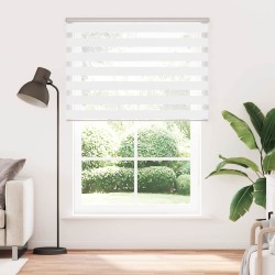 Store zèbre blanc 165x230 cm largeur du tissu 160,9cm polyester 531118531118