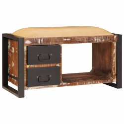 Banc de rangement Multicolore Bois massif de récupération 531120531120