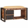 Banc de rangement Multicolore Bois massif de récupération 531120531120