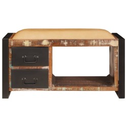 Banc de rangement Multicolore Bois massif de récupération 531120531120