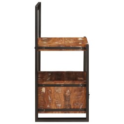 Support valet Multicolore 40 x 40 x 90 cm Bois Recyclé Solide 531126531126