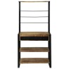 Étagère de cuisine Marron et Noir 80 x 40 x 160 cm 531134531134