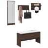 Ensemble de meubles de couloir 4 pcs chêne marron 531137531137
