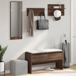 Ensemble de meubles de couloir 4 pcs chêne marron 531137531137