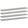 Étagères murales 4 pcs sonoma gris 60x10x1,5 cm bois ingénierie 531138531138