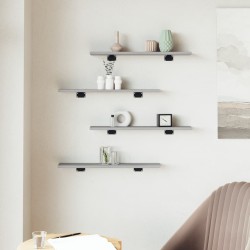 Étagères murales 4 pcs sonoma gris 60x10x1,5 cm bois ingénierie 531138531138