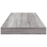Étagères murales 4 pcs sonoma gris 60x10x1,5 cm bois ingénierie 531138531138