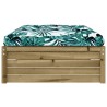 Repose-pied de jardin 120x80 cm bois de pin imprégné 531141531141