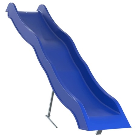 Toboggan de jeu bleu 210x40 cm polypropylène 531142531142