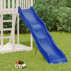 Toboggan de jeu bleu 210x40 cm polypropylène 531142531142