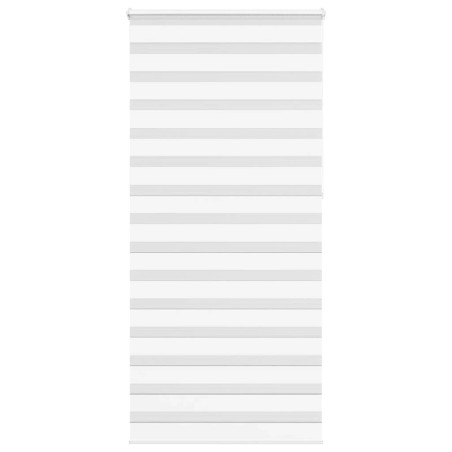 Store zèbre blanc 110x230 cm largeur du tissu 105,9cm polyester 531144531144